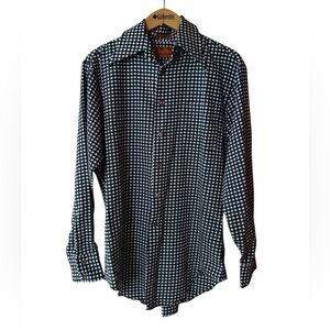 1970s Sears Best “Kings Road” Perma-Prest Dagger Collar Button‎ Down Shirt